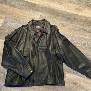eddie bauer mens leather jacket